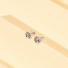 Girls' Vibrant Floral Standard Sterling Silver Earrings - In Season Jewelry - 4 of 4