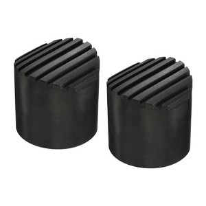Unique Bargains Non Slip Round Rubber Ladder Accessories Protective Pads 2 Pcs - 1 of 3