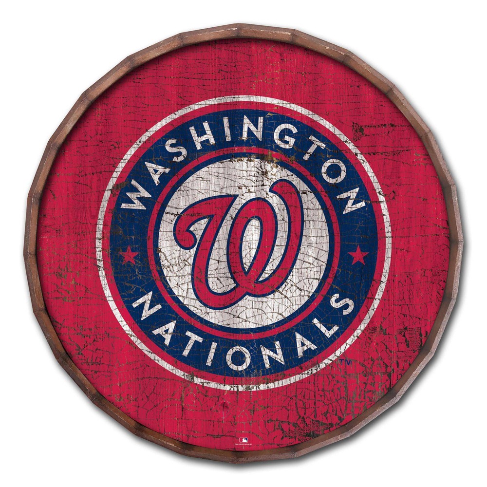 Photos - Wallpaper MLB Washington Nationals Cracked Color 24" Barrel Top