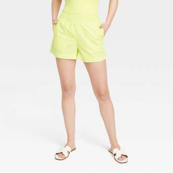 Women's Lace Trim Woven Tank And Shorts Pajama Set - Colsie™ Green