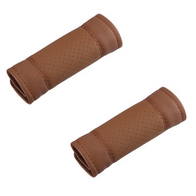Unique Bargains Universal Faux Leather Soft Car Door Handle Cover 2 Pcs