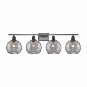 Athens Deco Swirl - 4 Light Bath Vanity In Industrial Style-11.25 Inches Tall and 36 Inches Wide - 1 of 1