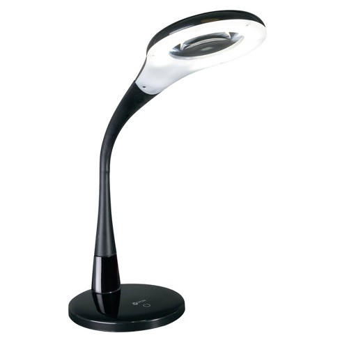 Insten LED Desk Lamp, Bright Table Lamp, Clip-On, Rechargeable, Flex Neck,  Touch Control, 3 Brightness Levels, 240 Lumens, Black