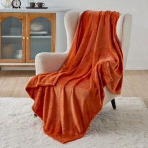 Bedsure | Flannel Blanket Solid 280GSM Soft Fuzzy Plush  Bed Blanket - 1 of 4