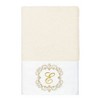 Linum Home Textiles 100% Turkish Cotton MONICA Gold Thread 3PC Embellished Towel Set - 3 of 4