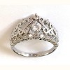 Hollywood Sensation Princess Crown Ring with Cubic Zirconia Stones - 3 of 4