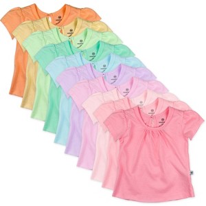 Honest Baby 10-Pack Organic Cotton Puff Sleeve T-Shirts - 1 of 2