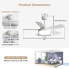 42 inch Ceiling fan with Light and Remote 3CCT Reversible 6 Speeds Quiet Modern Ceiling Fan with Light for Indoor Outdoor Bedroom Patio Living Room - 3 of 4