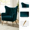 Godefroy Upholstery Accent Chair velvet with Wingback | Karat Home - 3 of 4
