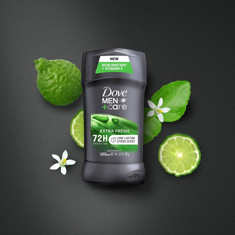 Dove Men+Care 72-Hour Antiperspirant &#38; Deodorant Stick - Extra Fresh - 2.7oz, 3 of 9