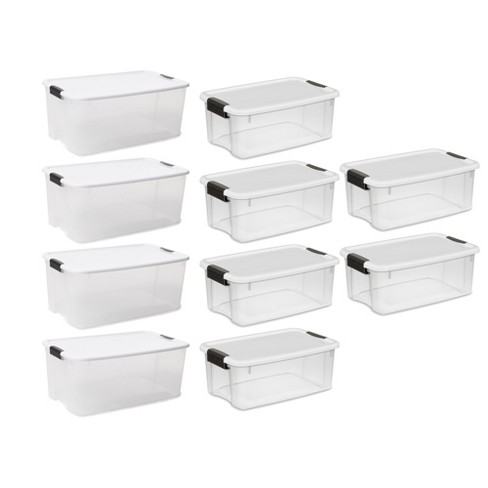 Sterilite 116-Qt Latching Storage Box 4-Pack & 18-Qt Latching Storage Box 6-Pack