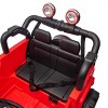 TopComfy Baby Walkers Kids Ride On Car Large Seat Two Wheel Drive Rear Suspension Storage Portable Pull Rod for Kids, Red, 44.09"*26.57"*14.17" - 4 of 4