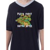 Teenage Mutant Ninja Turtles Mens' Character Sleep Pajama Dress Shirt Black - 2 of 3