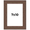 PosterPalooza | 7x10 Wide Barnwood Picture Frame, UV Acrylic, 6 Finishes - Grey, Brown, White, and Black - 2 of 4