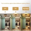 Height Adjustable 3-Light Flush Mount Ceiling Light,Hand Woven Rattan Shade Pendant Light,Boho Chandelier,Ceiling Light Fixture -The Pop Home - 4 of 4