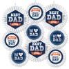 Big Dot of Happiness Happy Father's Day - Hanging We Love Dad Party Tissue Decoration Kit - Paper Fans - Set of 9 - 2 of 4