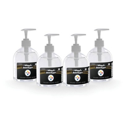 NFL Pittsburgh Steelers 16oz Pump Top Hand Sanitizer - 4pk