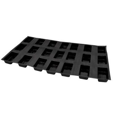 Flexipan® 21 Rectangular Cakes 4"x2" Mold Non-Stick, Handcrafted in France Since 1965, Trusted by Chefs, Food Safe Certified