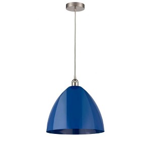 Plymouth Dome - 1 Light Cord Hung Mini Pendant In Industrial Style-18.75 Inches Tall and 16 Inches Wide - 1 of 1