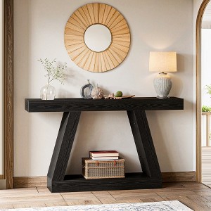Resenkos Entryway Table, Console Sofa Table,Farmhouse Console Table, 55" Sofa Table with Storage - 1 of 4