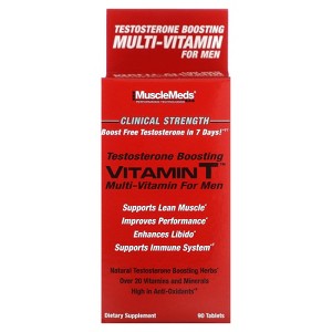 MuscleMeds Vitamin T, Testosterone Boosting Multi-Vitamin For Men, 90 Tablets - 1 of 3