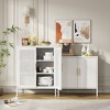 SKRAN Metal Storage Cabinet, Multi-Purpose Steel Cabinets with Doors and  Adjustable Shelves for Home, Office, and School - 2 of 4