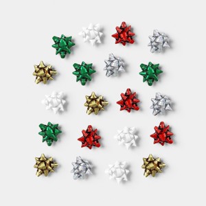 20ct Christmas Gift Bows Mini Red/White/Green/Silver/Gold - Wondershop ...