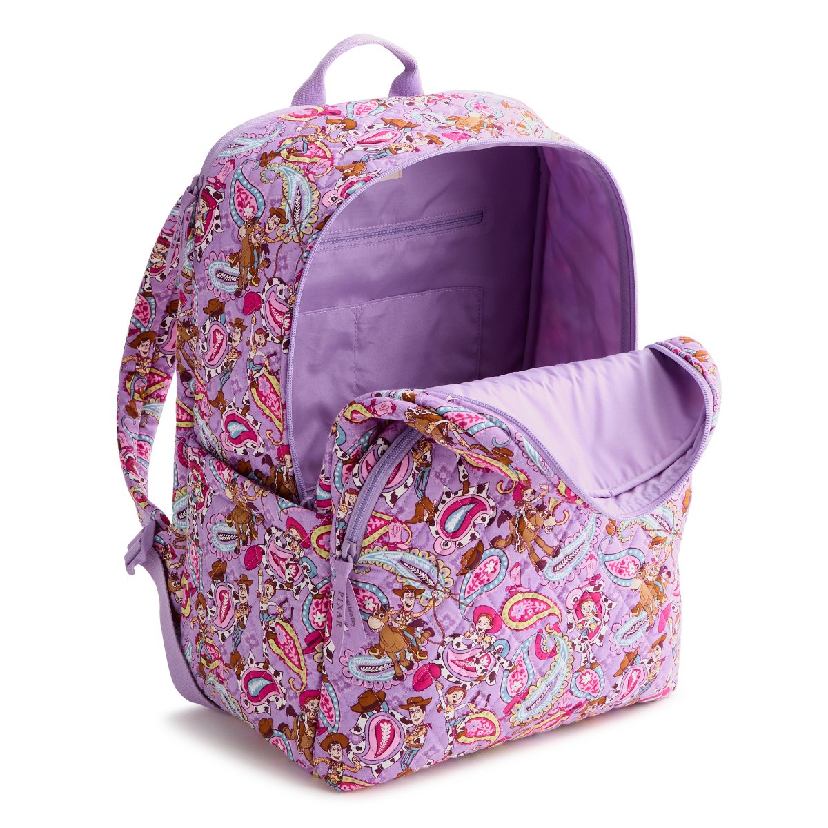 Рюкзаки Vera Bradley Women's Outlet Disney Pixar Cotton Essential Large Backpack Toy Story Rodeo Paisley — фото 2