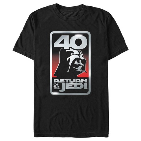 Men's Star Wars: Return Of The Jedi Darth Vader 40 Logo T-shirt