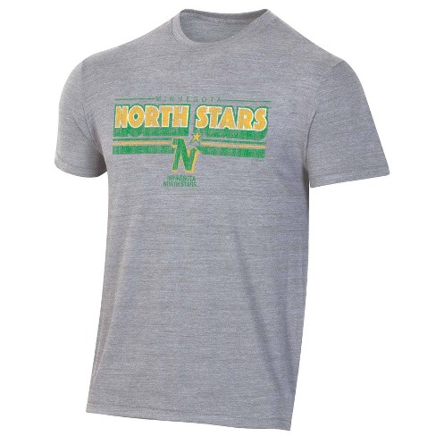 Nhl Minnesota North Stars Men's Gray Vintage Tri-blend T-shirt : Target