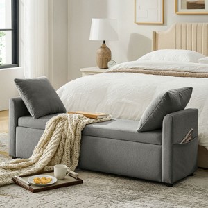 Andrea Modern Storage Bench|ARTFUL LIVING DESIGN - 1 of 4