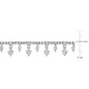 EVERLY JEWELRY | Sterling Silver 19 3/4 CT TGW Created White Sapphire Necklace, 18-inch - 2 of 4