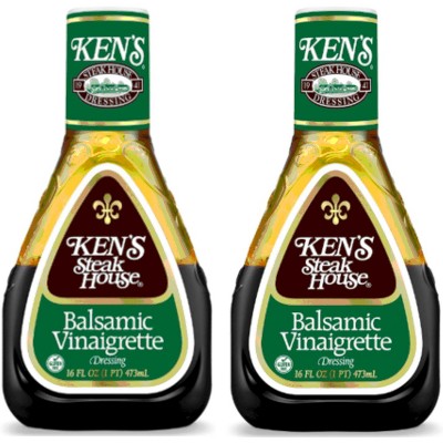 Ken's Steak House Balsamic Vinaigrette Dressing 16 fl oz (Pack of 2)