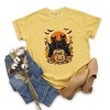 Black Cats Pumpkin Vintage - Womens Garment Dyed Tee - 2 of 3