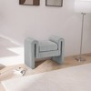 Meridian Furniture,Stylus Boucle Fabric Bench - 2 of 4