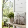 Farm Sketch Church Polyester Pillow – 13x18 inch Accent by Manual Woodworkers and Weavers - 3 of 3