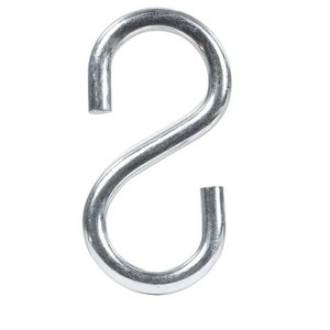 Hampton Medium Zinc-Plated Silver Steel 2.125 in. L S-Hook 55 lb 1 pk (Case of 20) - 1 of 1