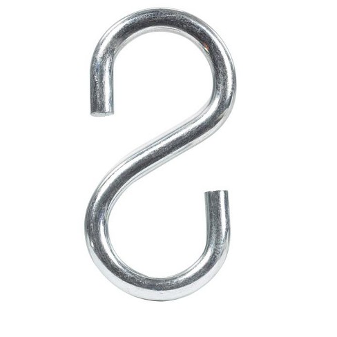 Hampton Medium Zinc-Plated Silver Steel 2.125 in. L S-Hook 55 lb 1 pk (Case of 20) - image 1 of 1