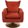 CAVINAS Linen Upholstered Swivel Accent Chair with Wood Frame,Classic Swivel Chair for Bedroom,Reading Room - 4 of 4