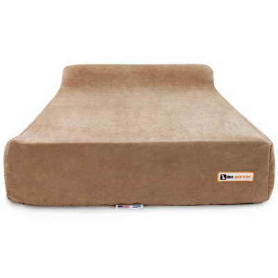 Big Barker 7" Orthopedic Dog Bed Headrest Edition Khaki Extra