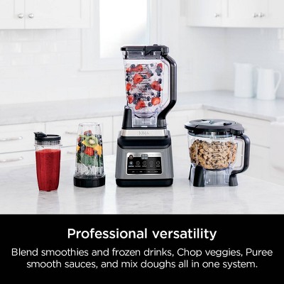 Ninja Professional Plus Kitchen Blender System and 8-Cup Food Processor with Auto-iQ Black BN803TGT: 72oz Smoothie Blender, 5 Speeds, Ice Crusher - Thumbnail 2