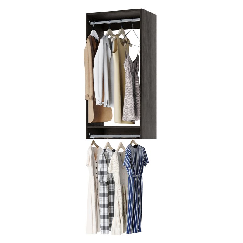 Modular Closets Built-in Double Hanging Unit For Closet Systems, 1 of 7