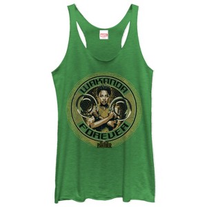Women's Marvel Black Panther 2018 Nakia Forever Racerback Tank Top - 1 of 3