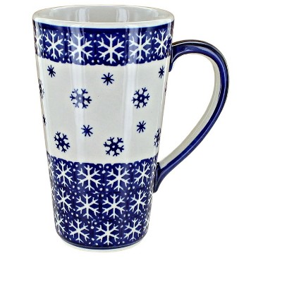 Blue Rose Polish Pottery K083 Manufaktura Large Coffee Mug