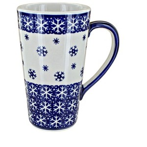 Blue Rose Polish Pottery K083 Manufaktura Large Coffee Mug - 1 of 2