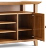 54" Wood TV Media Stand with Two Side Doors, Adjustable Shelves and Cord Management for Living Room and Bedroom - 3 of 4