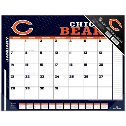 NFL Chicago Bears 22 x 17 2024 Desk Calendar