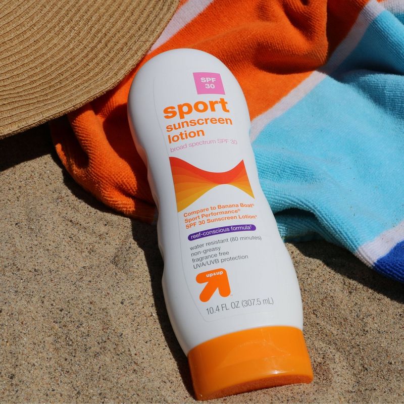 Sport Sunscreen Lotion - SPF 30 - 10.4 fl oz - up &#38; up&#8482;, 3 of 8