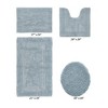 Lux Premium 100% Cotton Tufted Solid Reversible 4 Piece Bath Rug Set – Ultra-Soft, Water-Absorbent, Durable, Machine Washable Bathroom Rug - 2 of 4