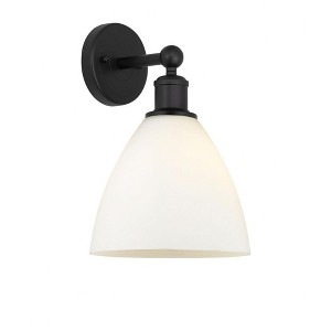 Bristol Glass - 1 Light Wall Sconce In Industrial Style-12 Inches Tall and 7.5 Inches Wide - 1 of 1